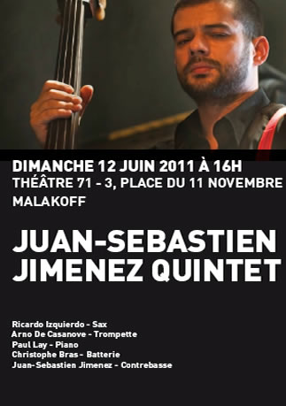 JUAN-SEBASTIEN-JIMENEZ QUINTET à l&rsquo;affiche