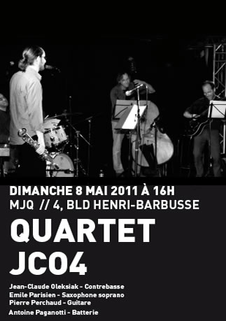 Jean-Claude Oleksiak Quartet à l&rsquo;affiche