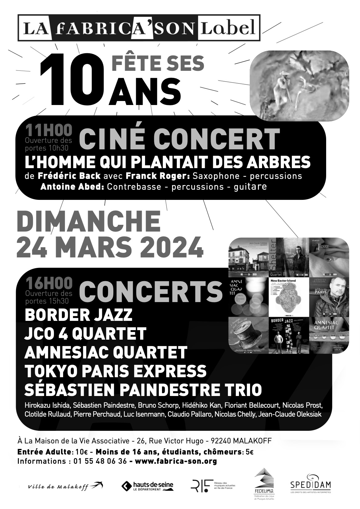 MARS 2024 – 10ans de Fabrica&rsquo;son Label